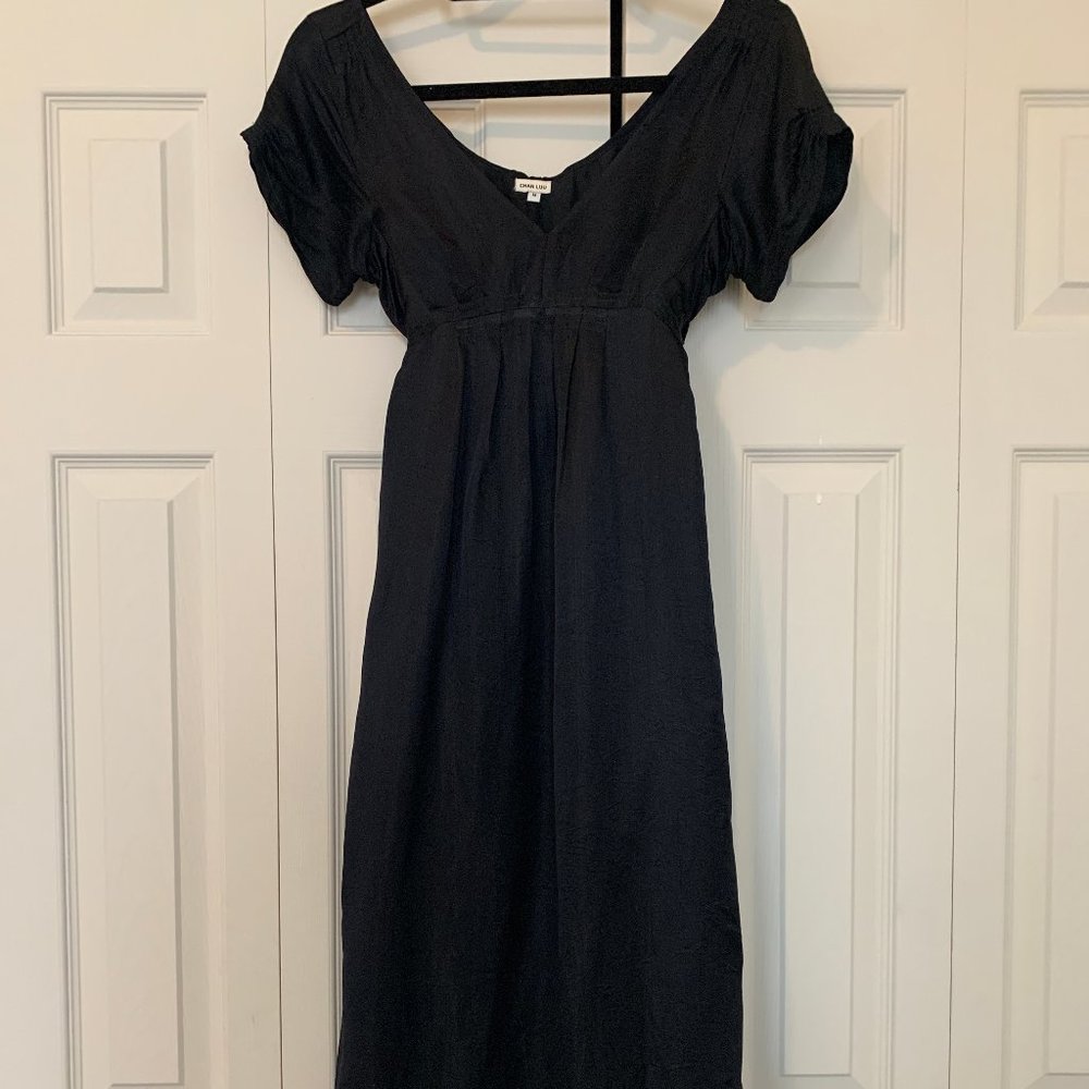 Chan Luu black silk dress